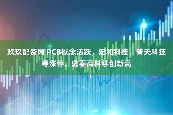 玖玖配资网 PCB概念活跃,宏和科技、普天科技等涨停,鼎泰高科续创新高